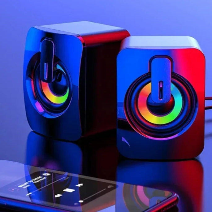 Computer Speaker Stereo Sound With Microphone 3.5mm AUX